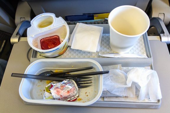 Plateau repas terminé