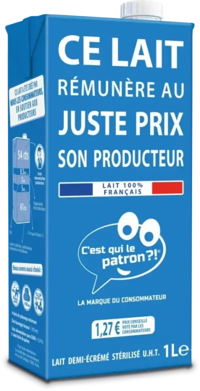 Pack de lait juste prix