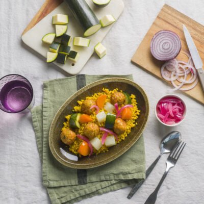 Plat végétarien coloré