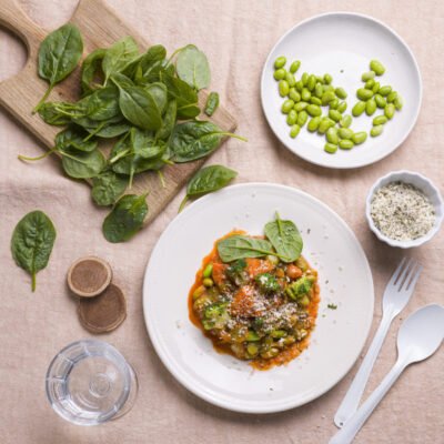 Plat végétarien raffiné